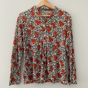Retro Floral Blouse